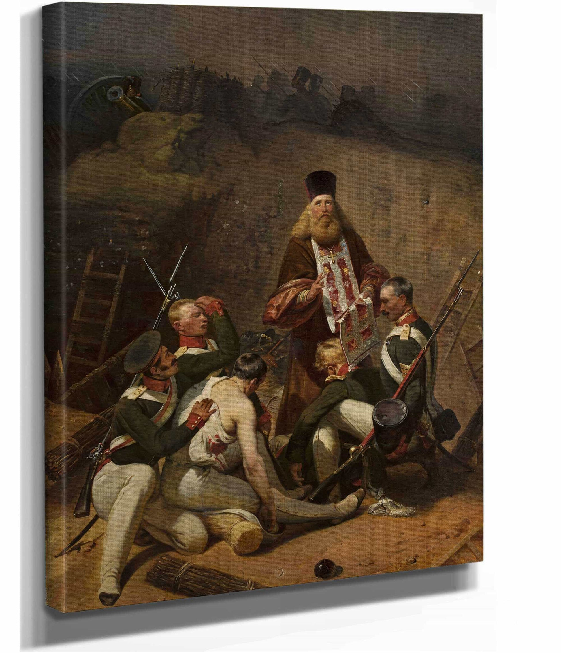 Priest Blessing Soldiers by Horace Vernet