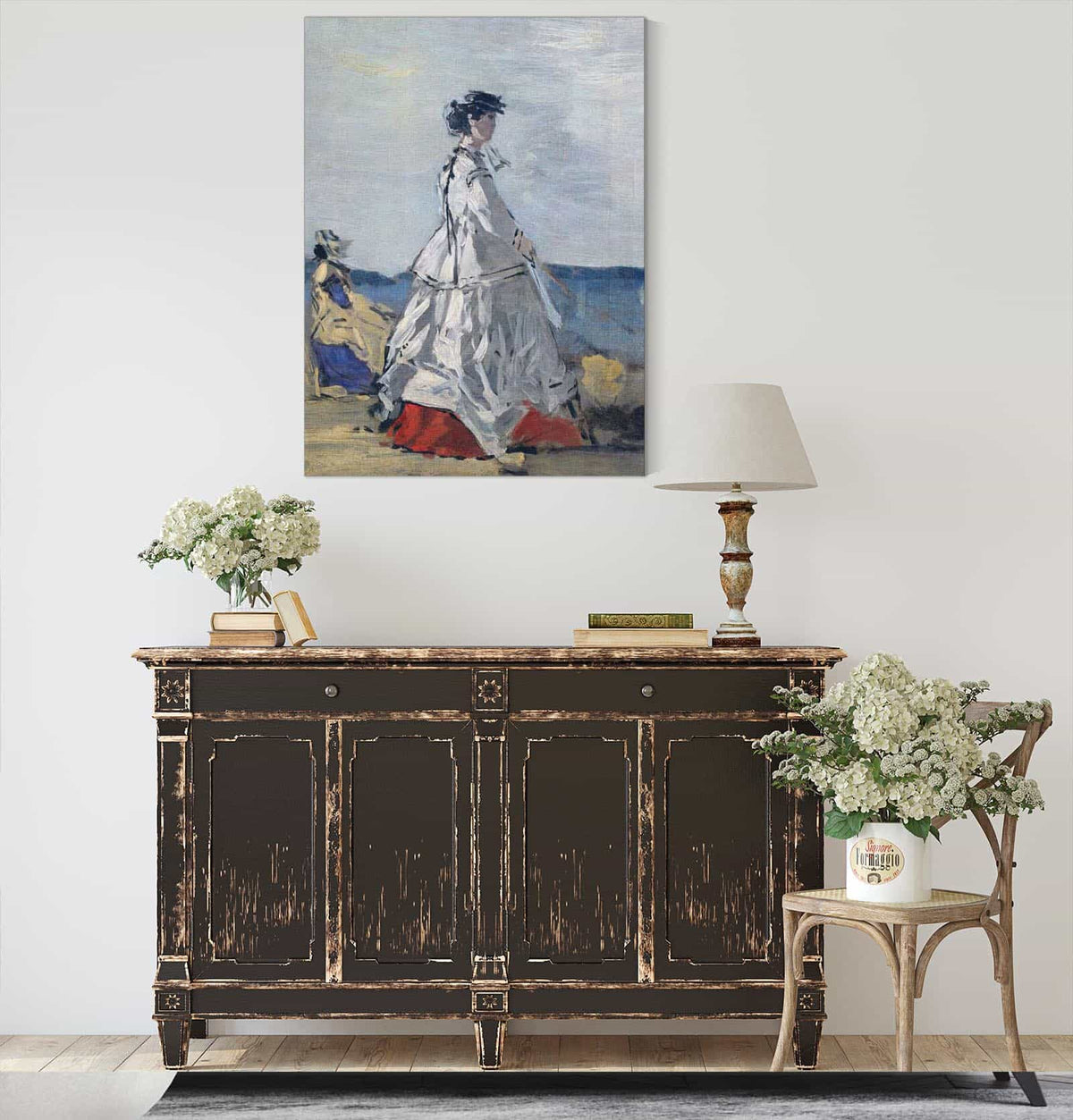 Princess Pauline Metternich On The Beach   by Eugene Boudin