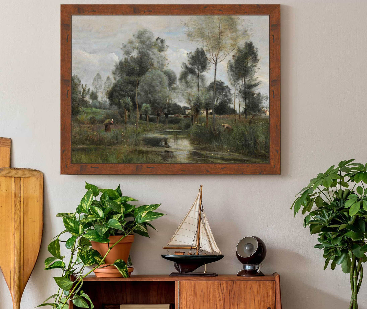 Printemps La Saulaie by Jean Baptiste Camille Corot