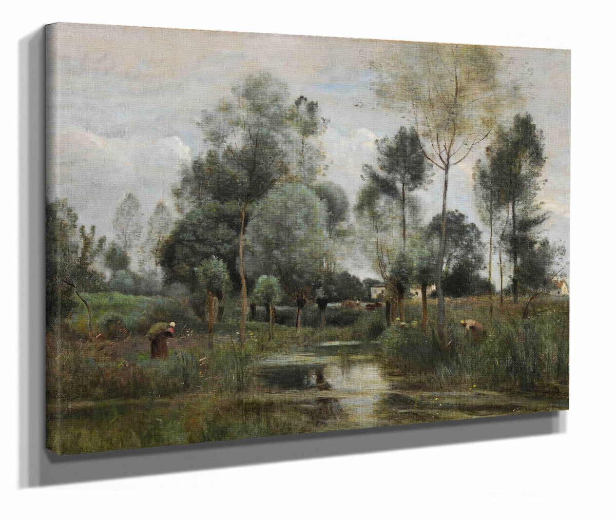 Printemps La Saulaie by Jean Baptiste Camille Corot