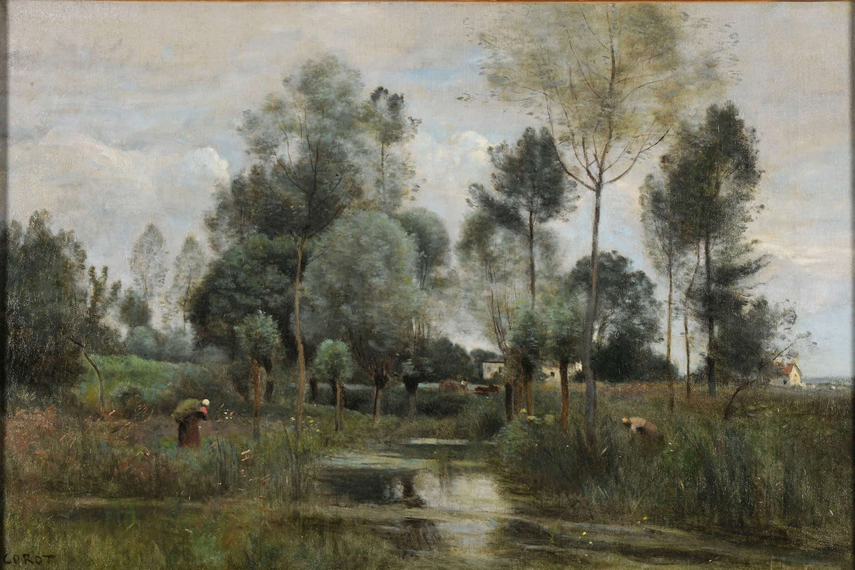 Printemps La Saulaie by Jean Baptiste Camille Corot