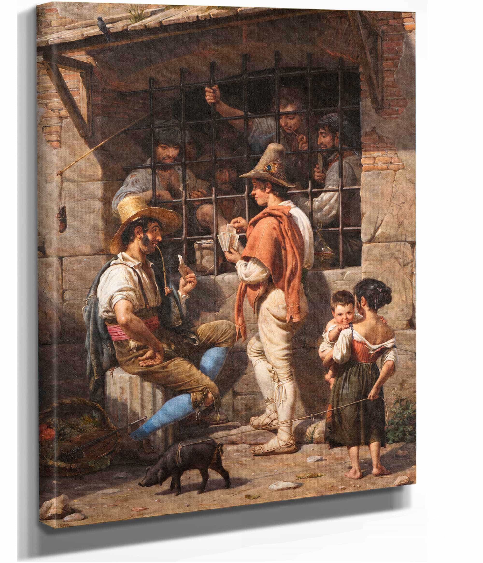 Prison Scene In Rome by Wilhelm Marstrand