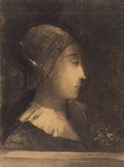 Profil De Femme A Droite by Odilon Redon