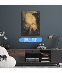 Profil De Femme Avec Fleurs by Odilon Redon