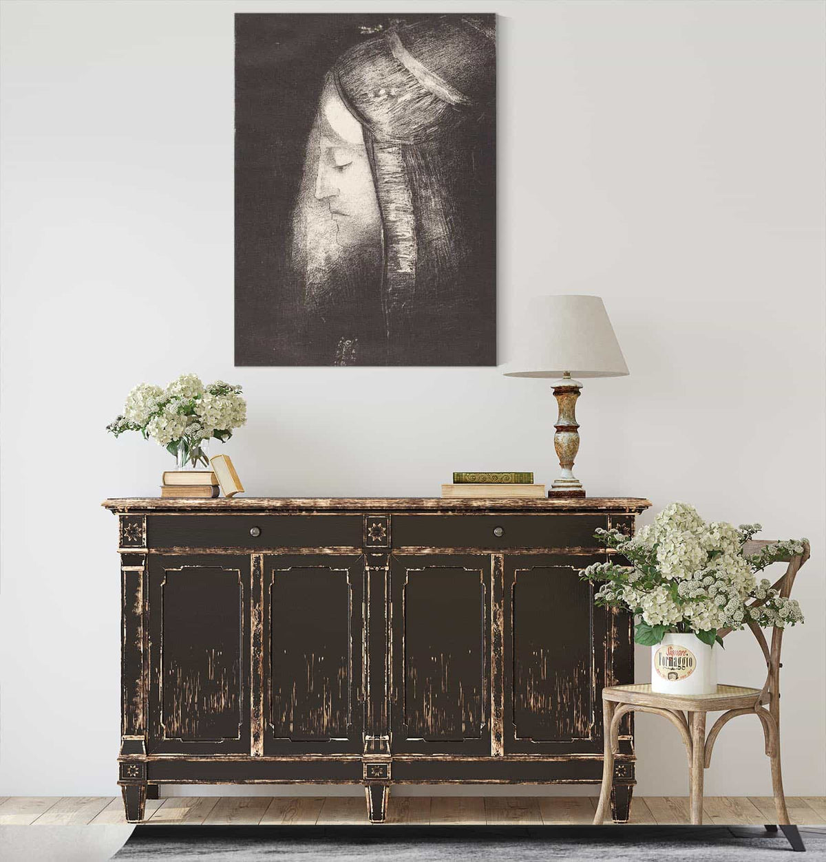 Profil De Lumiere Profile Of Light by Odilon Redon