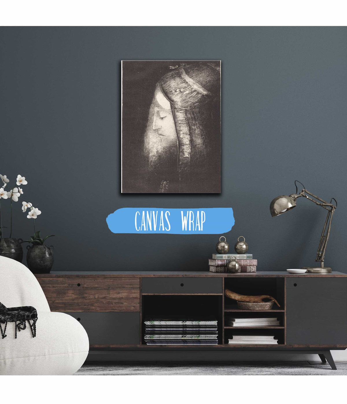 Profil De Lumiere Profile Of Light by Odilon Redon