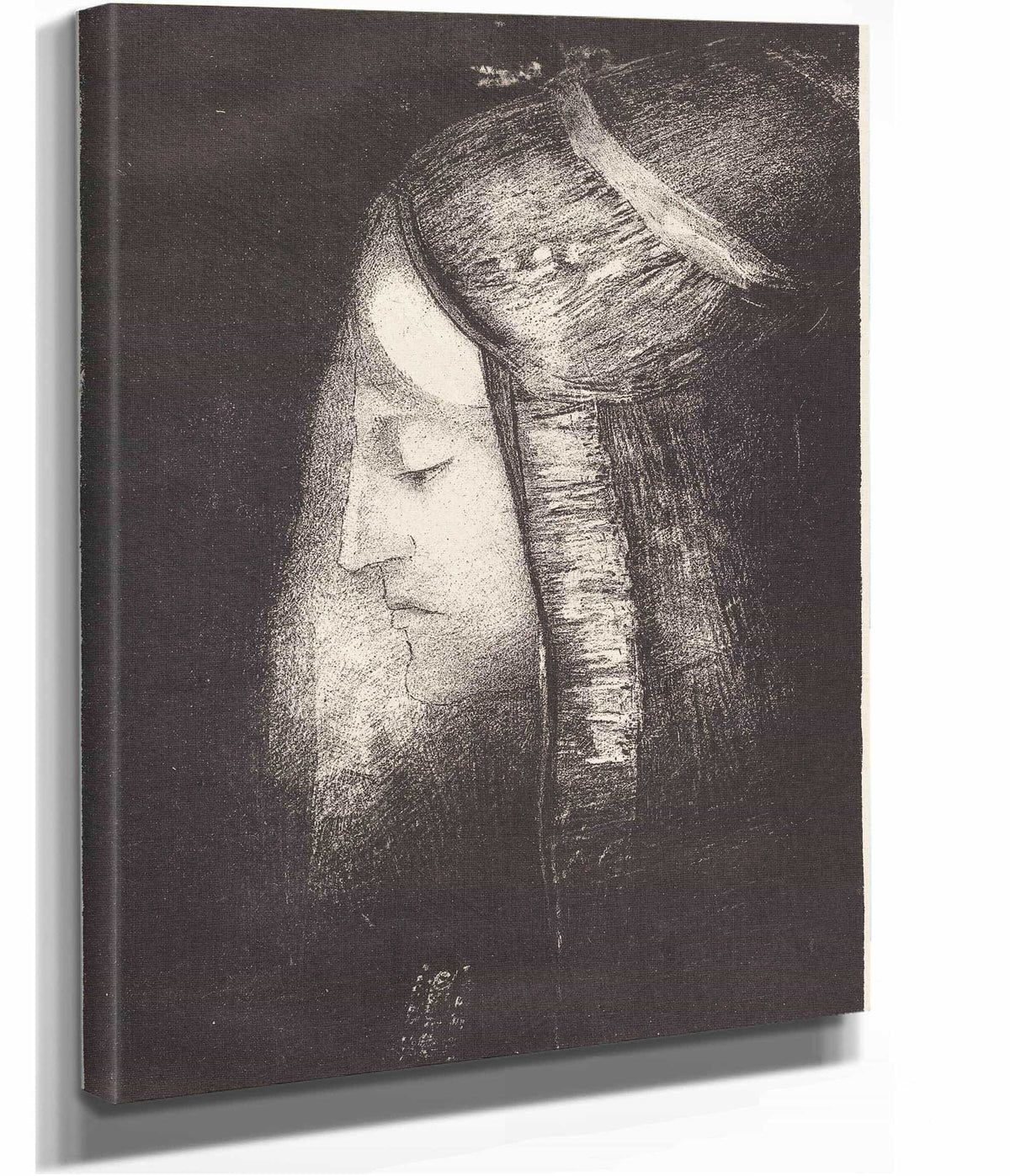 Profil De Lumiere Profile Of Light by Odilon Redon