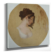 Profile Of A Young Womans Head by Louis Leopold Boilly