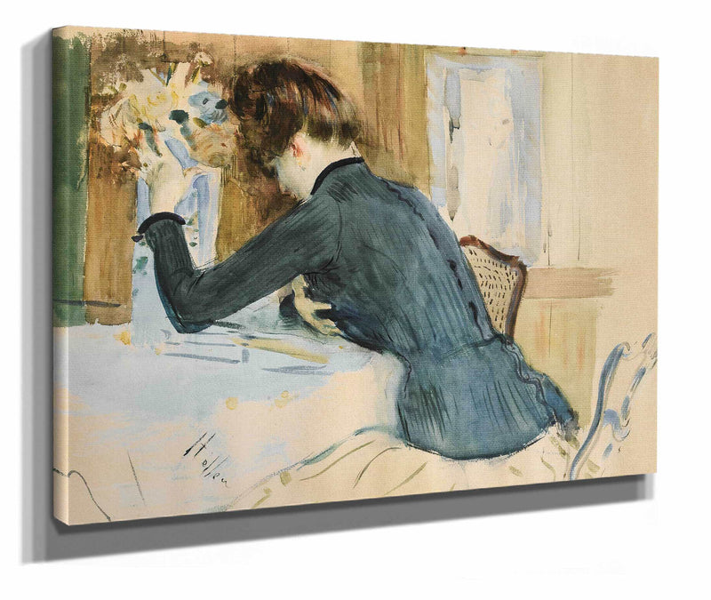 Profile Portrait Of A Young Lady by Paul Cesar Helleu