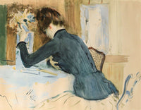 Profile Portrait Of A Young Lady by Paul Cesar Helleu