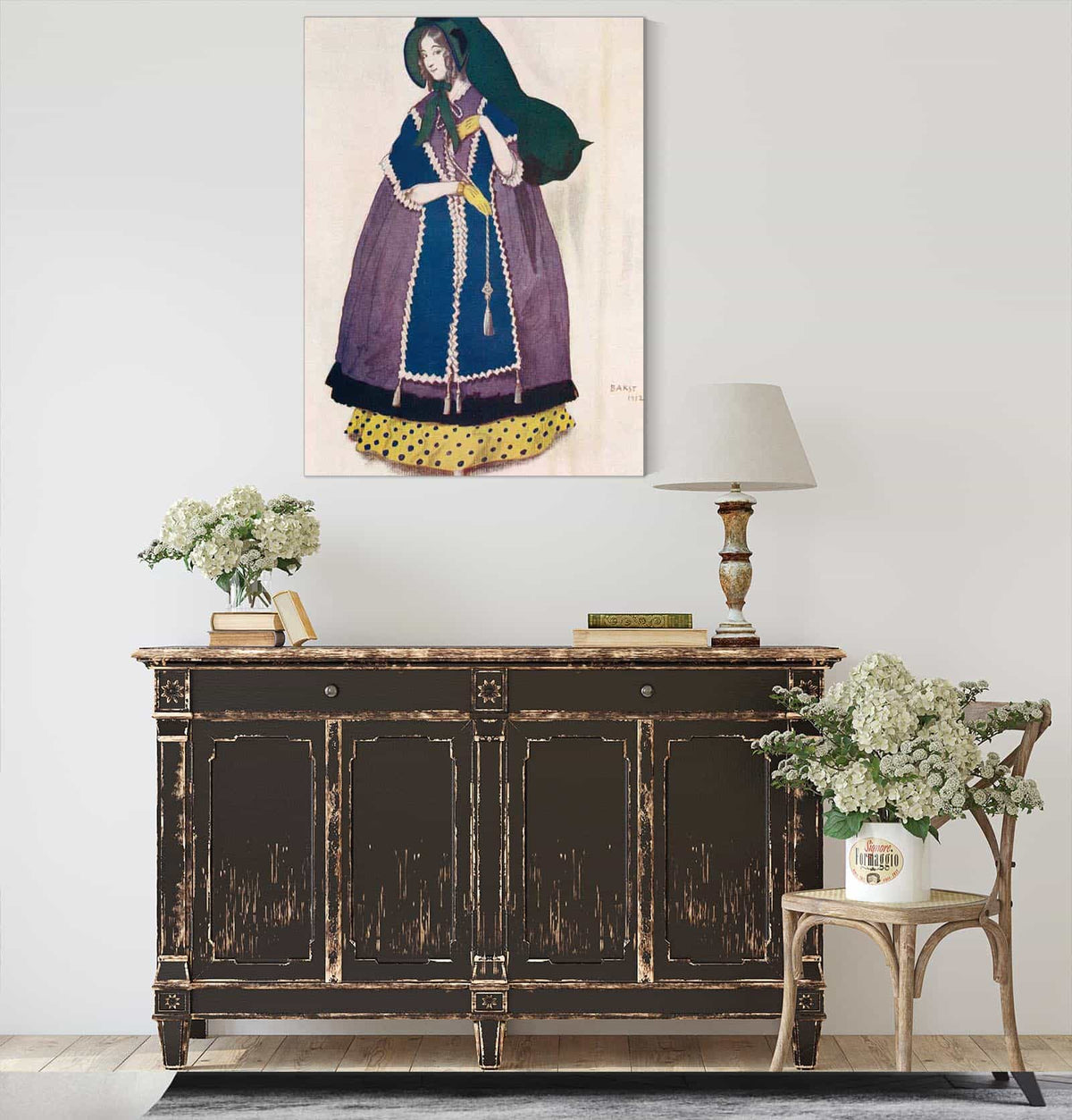 Projet De Costume Execute Par Leon Bakst Pour Le Ballet Les Papillons by Leon Bakst