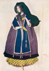 Projet De Costume Execute Par Leon Bakst Pour Le Ballet Les Papillons by Leon Bakst