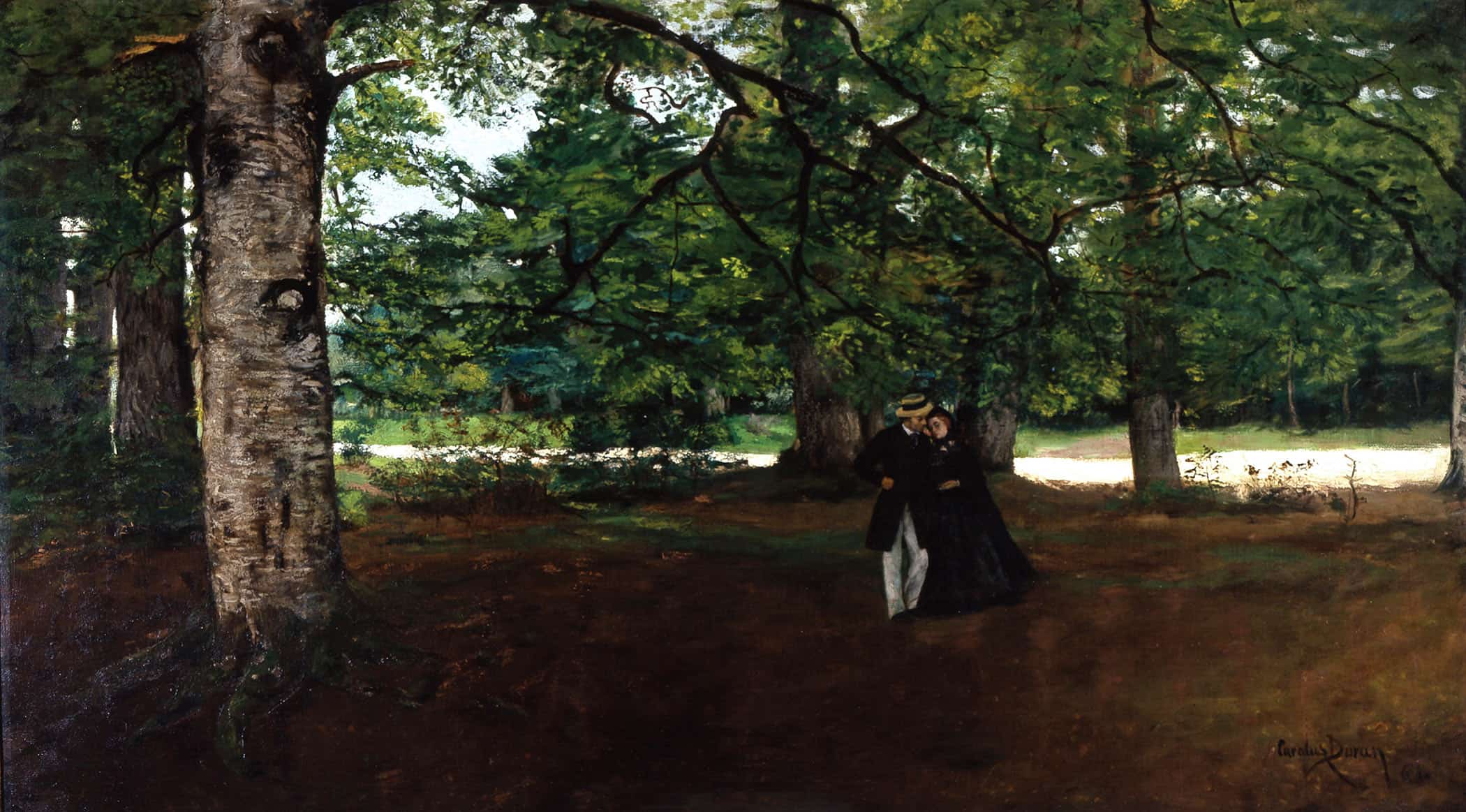 Promenade In The Woods by Carolus Duran
