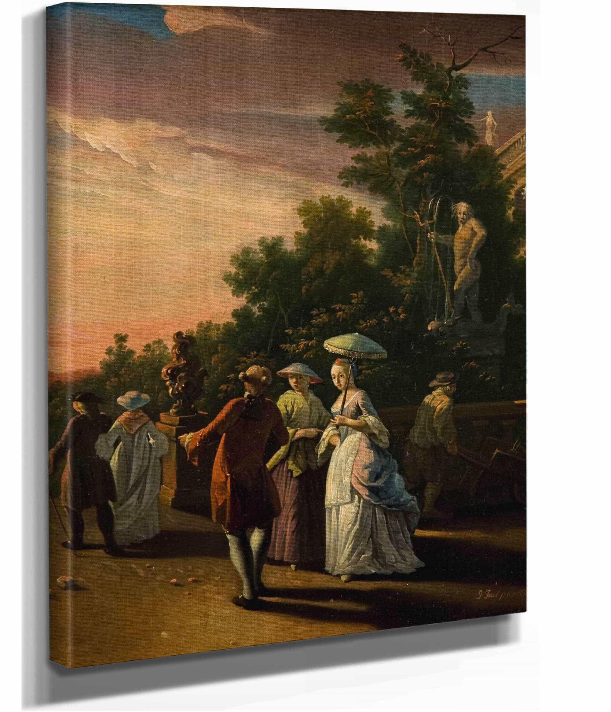 Promenading In A Park by Jens Juel