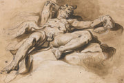 Prometheus Chained The Griffon Vulture Tearing At His Liver by Abraham Bloemaert