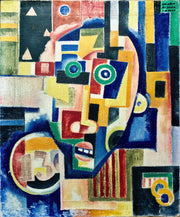 Promontory Head Indigo Seas Of Ossian Rose Orange by Amadeo De Souza Cardoso
