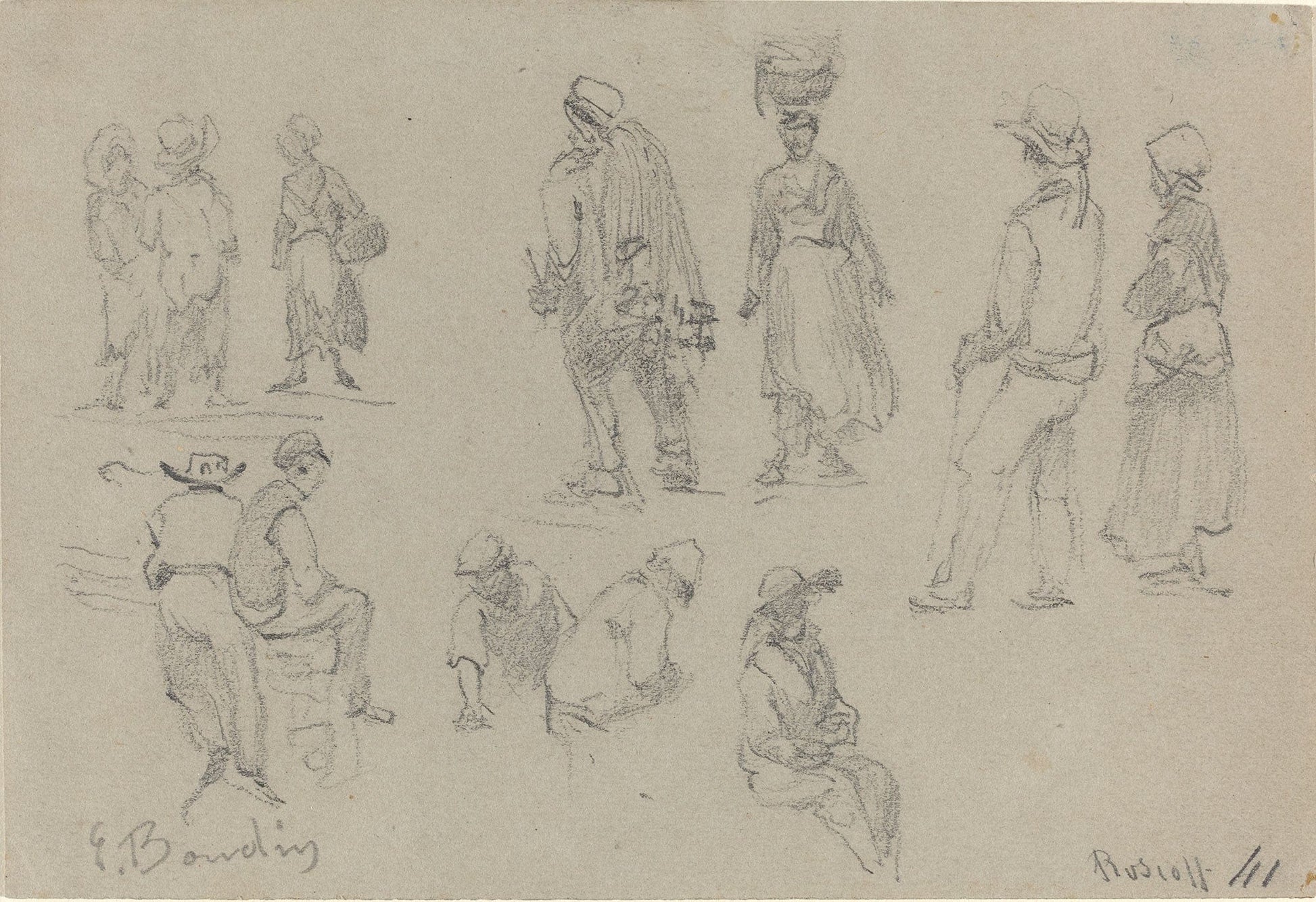 Provincial Figures by Eugene Boudin