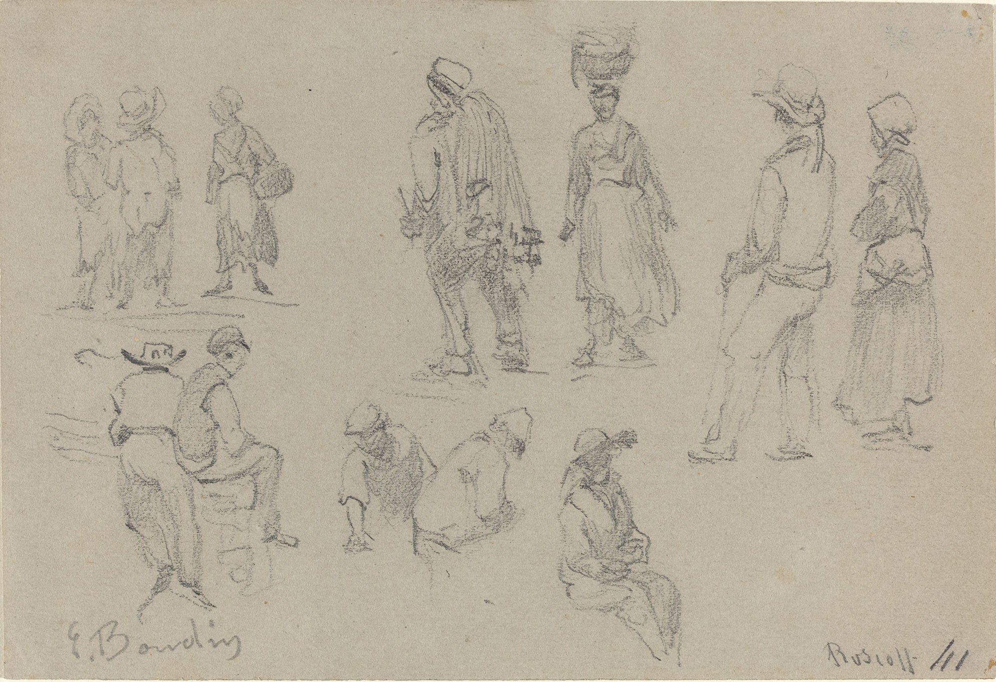 Provincial Figures by Eugene Boudin