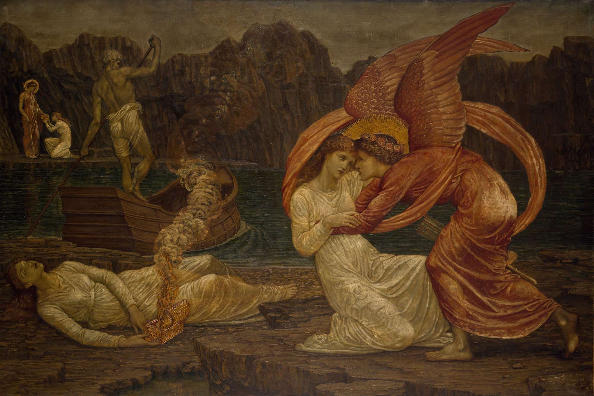 Psyche Receiving The Casket From Proserpine by Sir Edward Coley Burne Jones