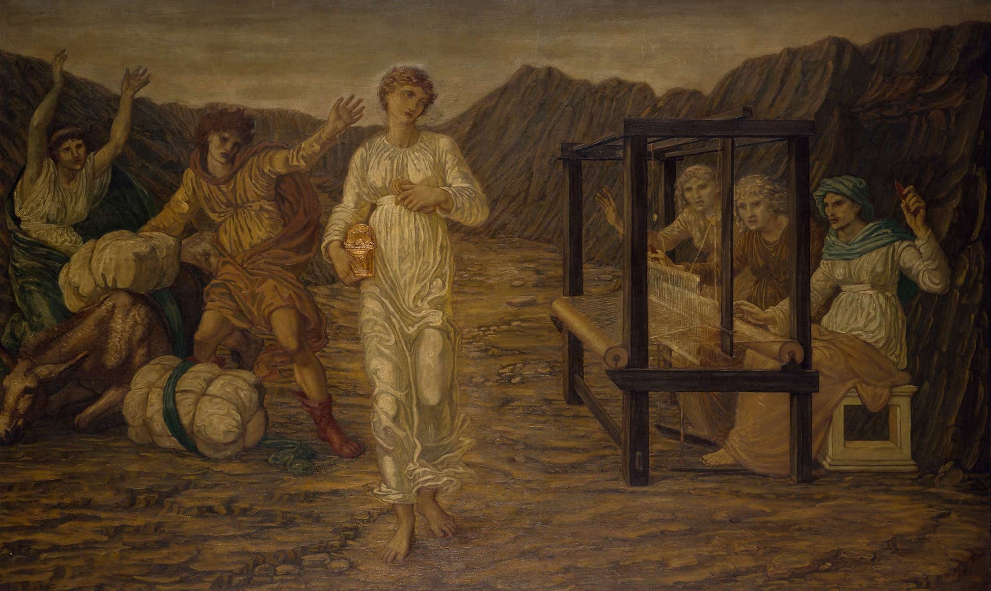 Psyche Set By Venus The Task by Sir Edward Coley Burne Jones
