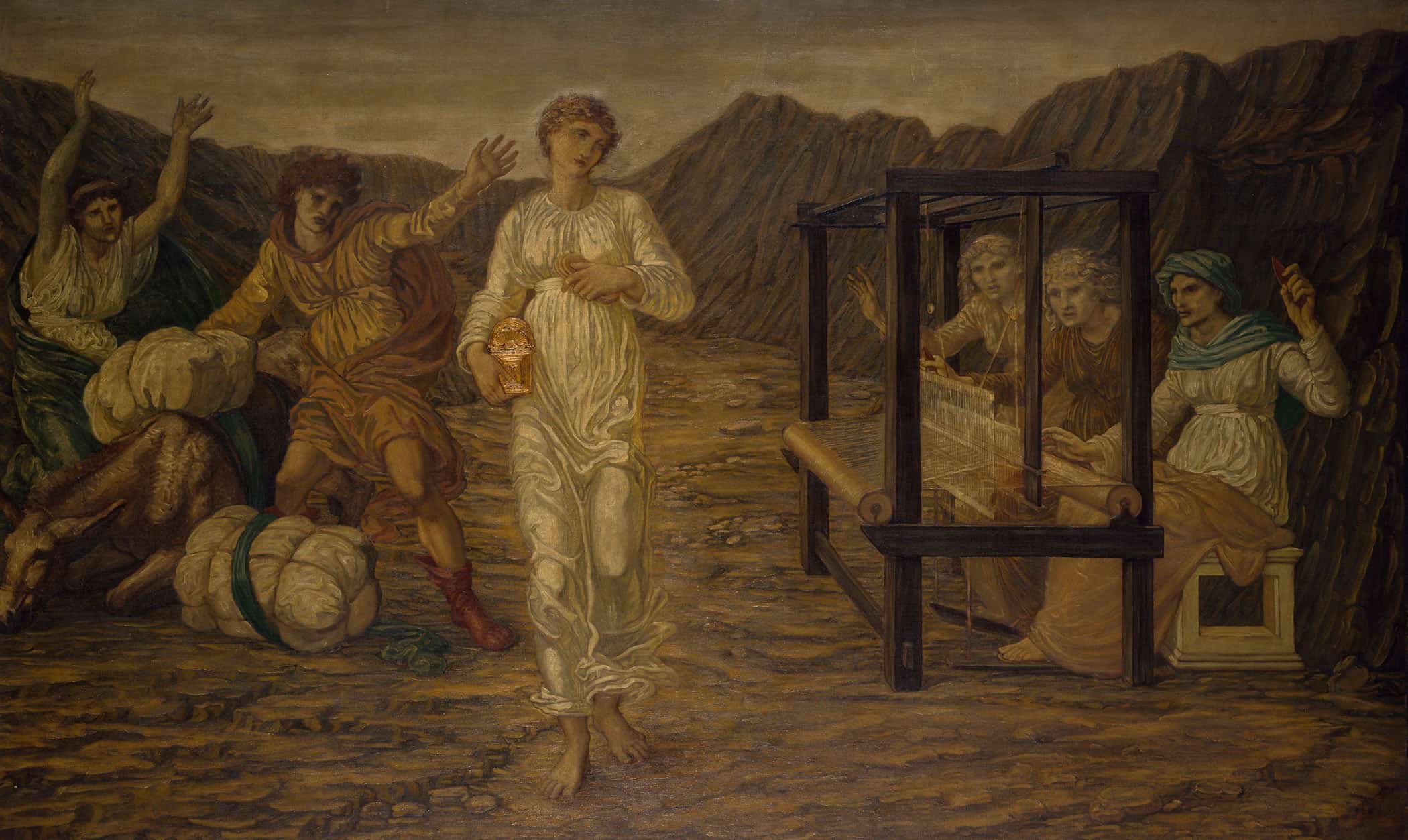 Psyche Set By Venus The Task by Sir Edward Coley Burne Jones