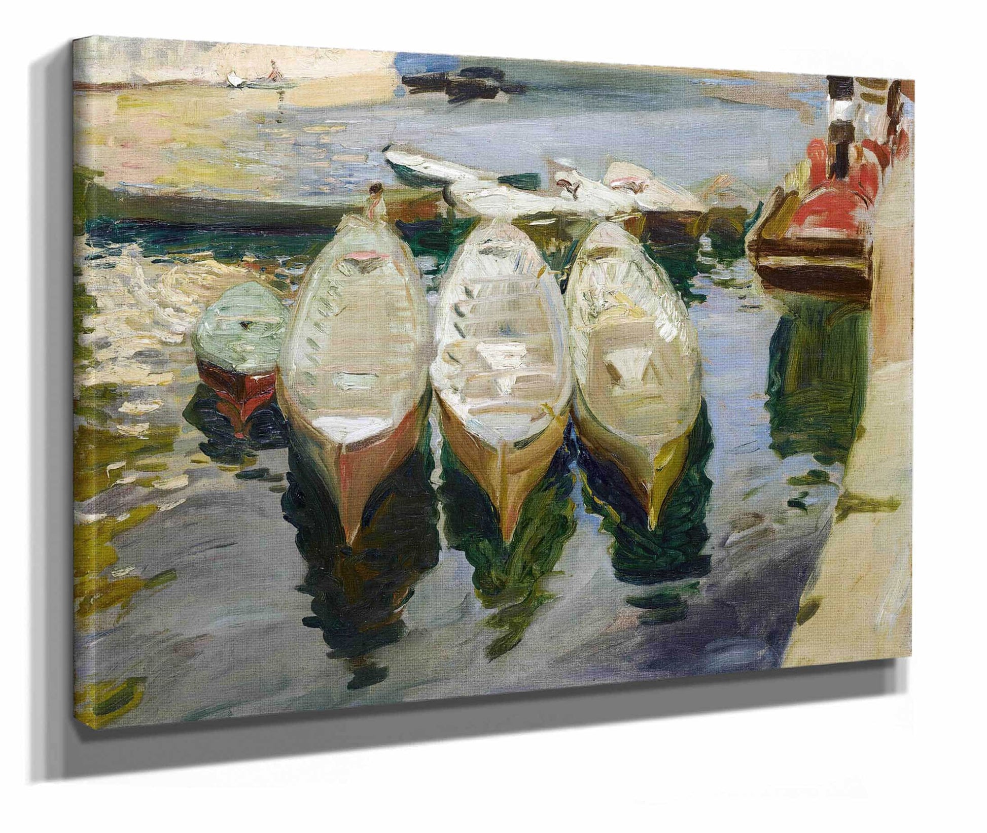 Puerto De Guetaria Pais Vasco The Basque Port Of Guetaria by Joaquin Sorolla