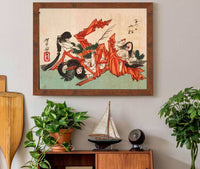 Pulling Pine Shoots On The Day Of The Rat by Tsukioka Yoshitoshi