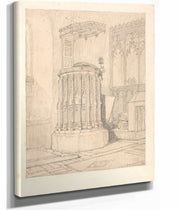 Pulpit In South Burlingham Church Norfolk by John Sell Cotman