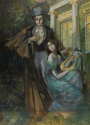 Pushkin And The Muse by Konstantin Alexeevich Korovin
