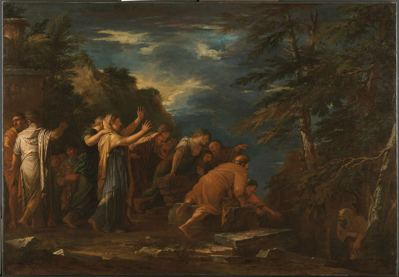 Pythagoras Emerging From The Underworld by Salvator Rosa