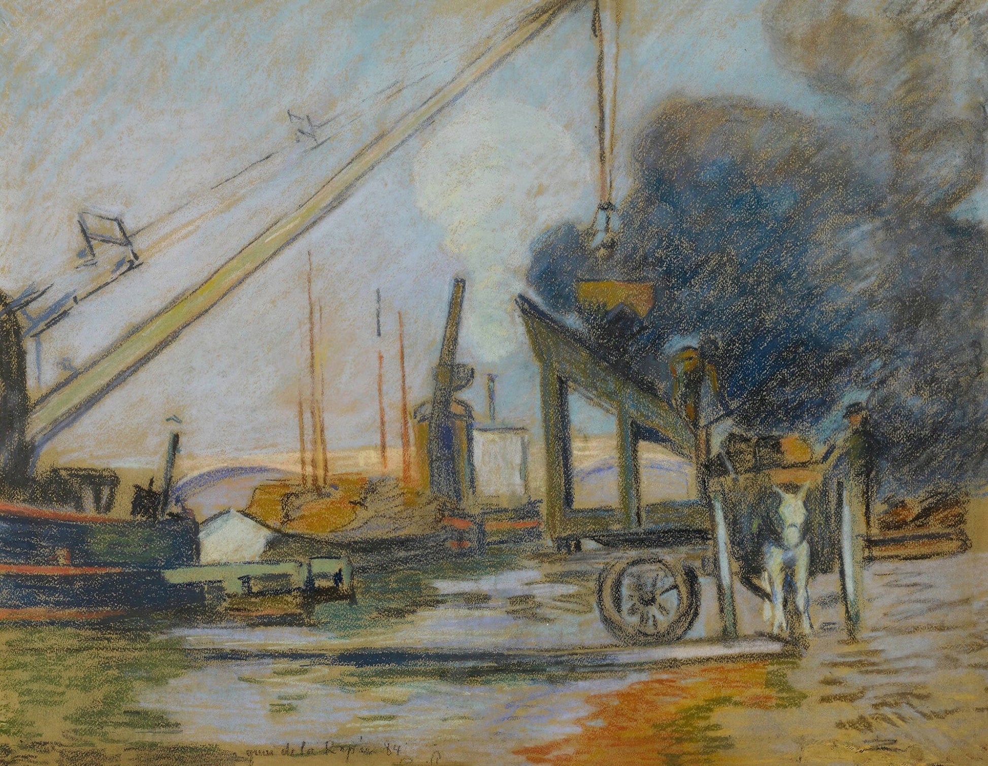 Quai De La Rapee Paris by Armand Guillaumin