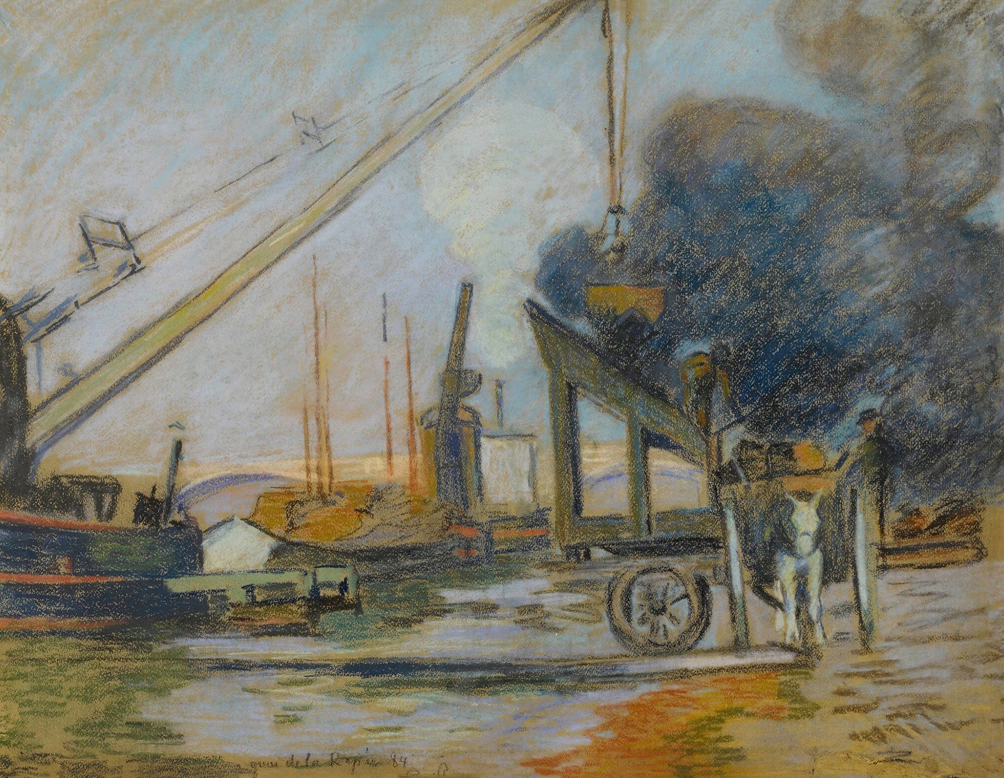 Quai De La Rapee Paris by Armand Guillaumin