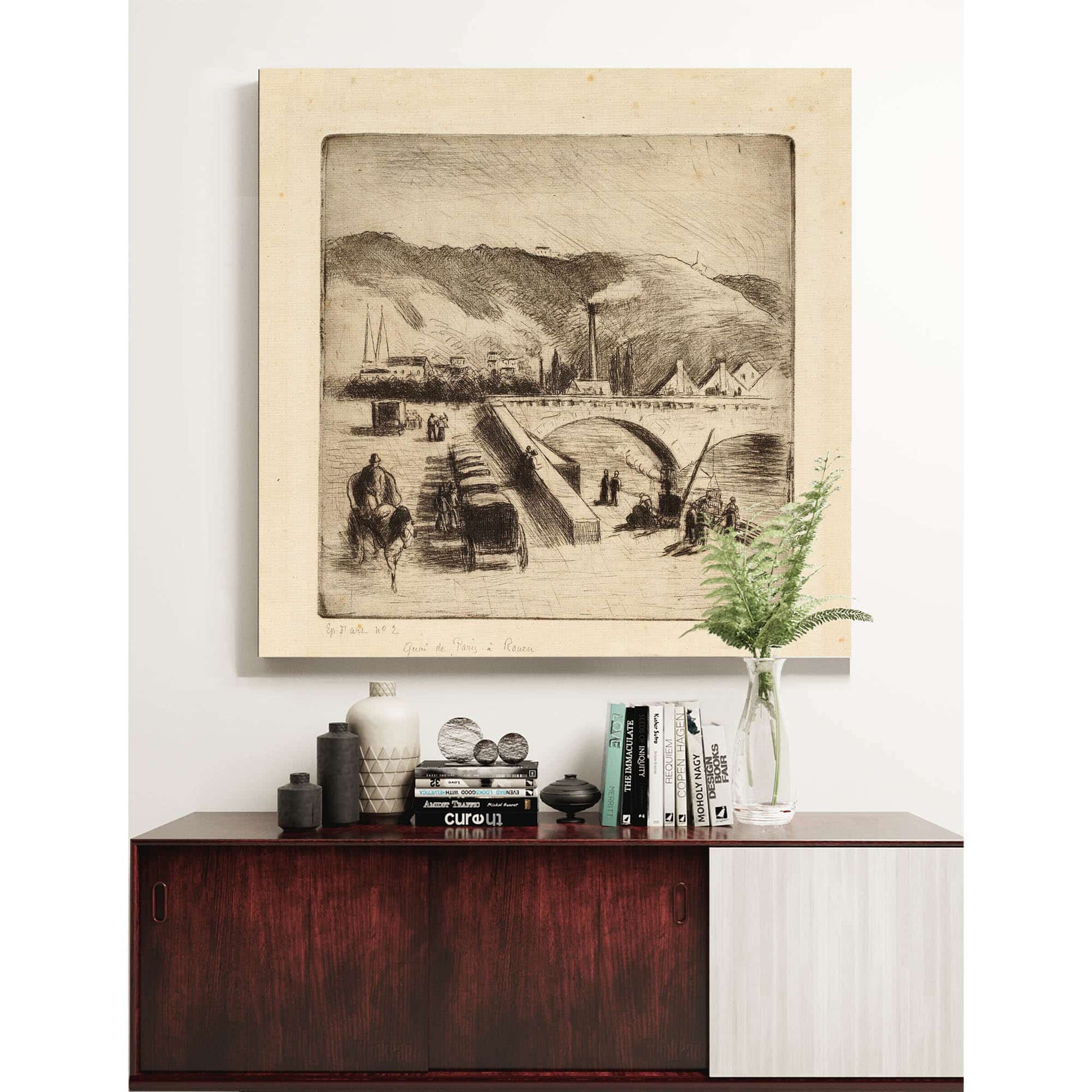 Quai De Paris A Rouen by Camille Pissarro