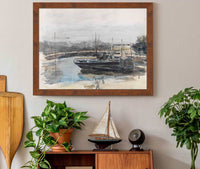 Quai In Hamburg by Max Liebermann