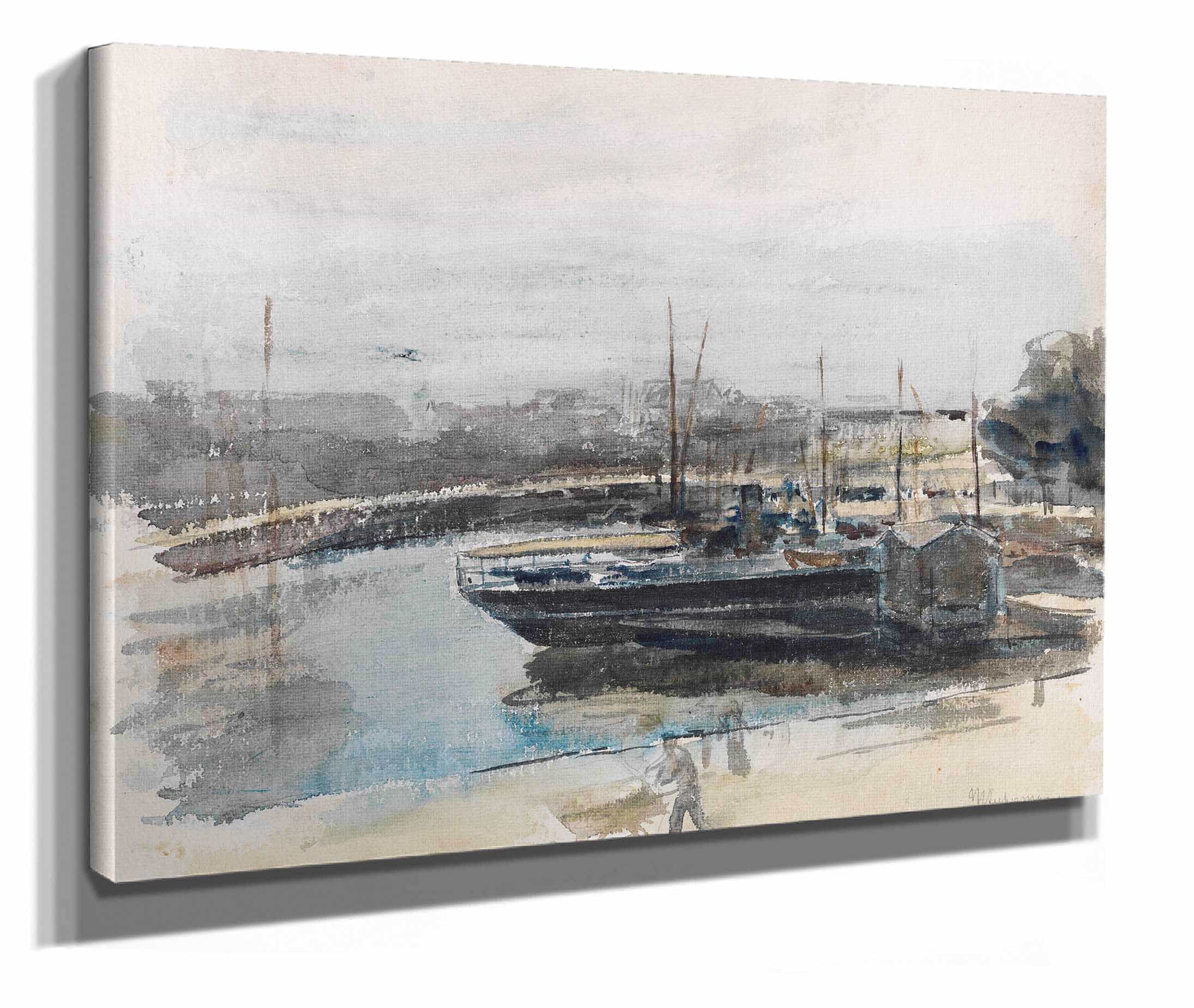 Quai In Hamburg by Max Liebermann