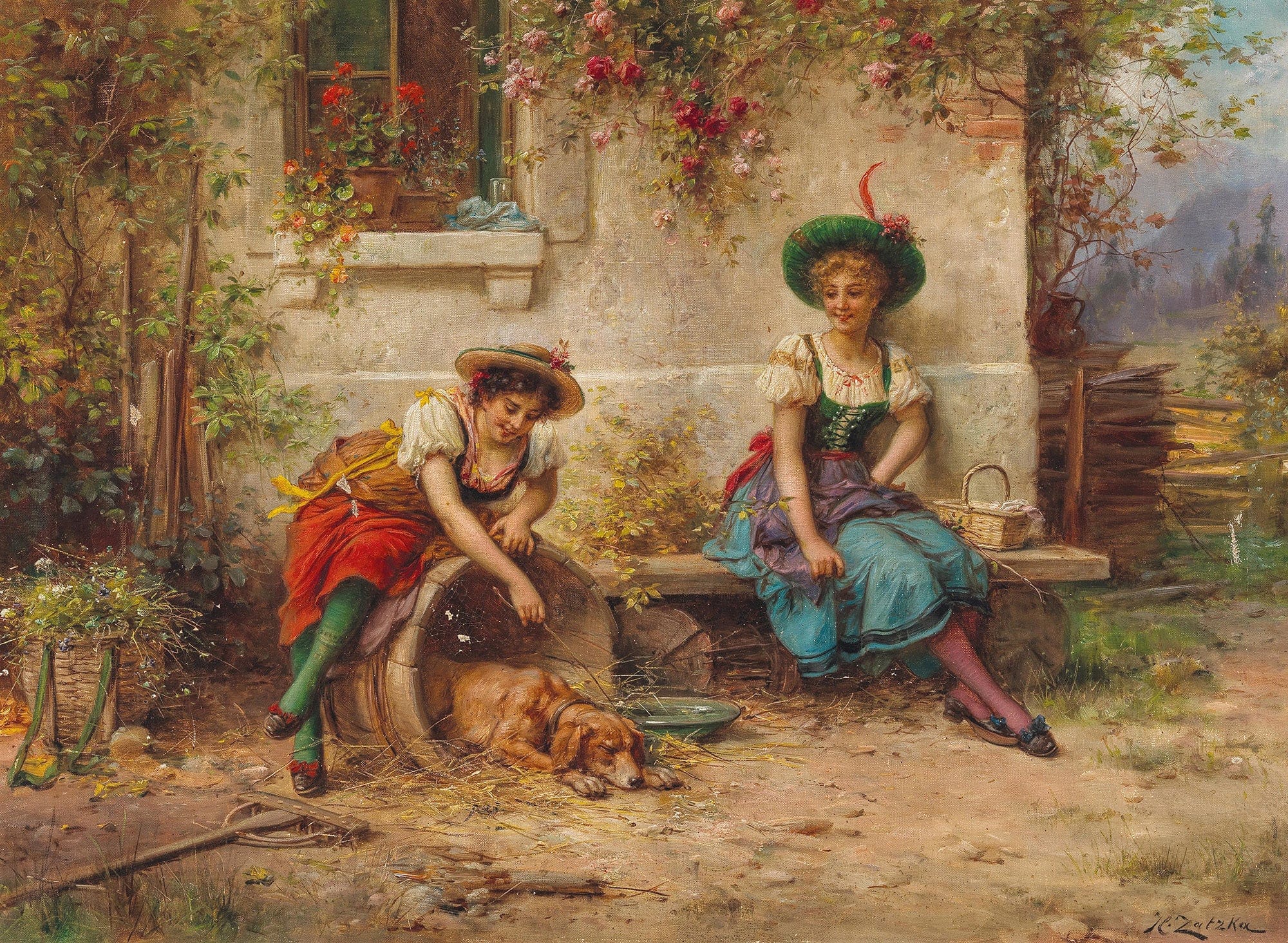 Qualgeister by Hans Zatzka