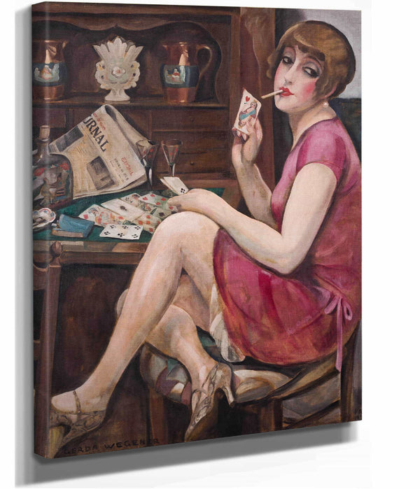 Queen Of Hearts Portrait Of Lili by Gerda Wegener