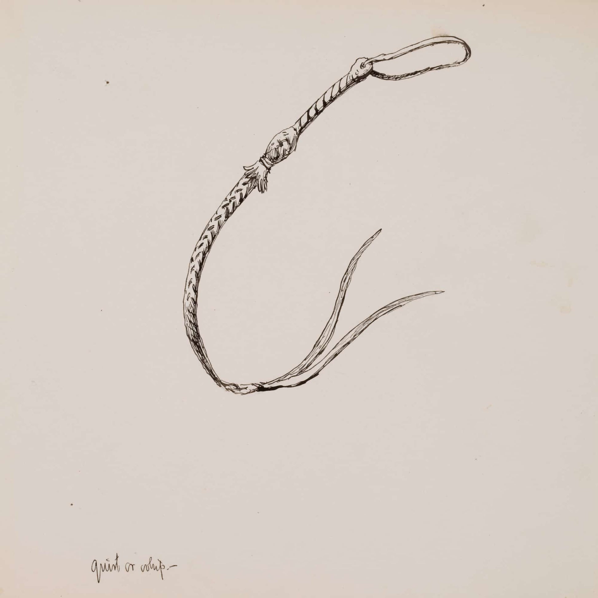 Quirt Or Whip by Frederic Remington