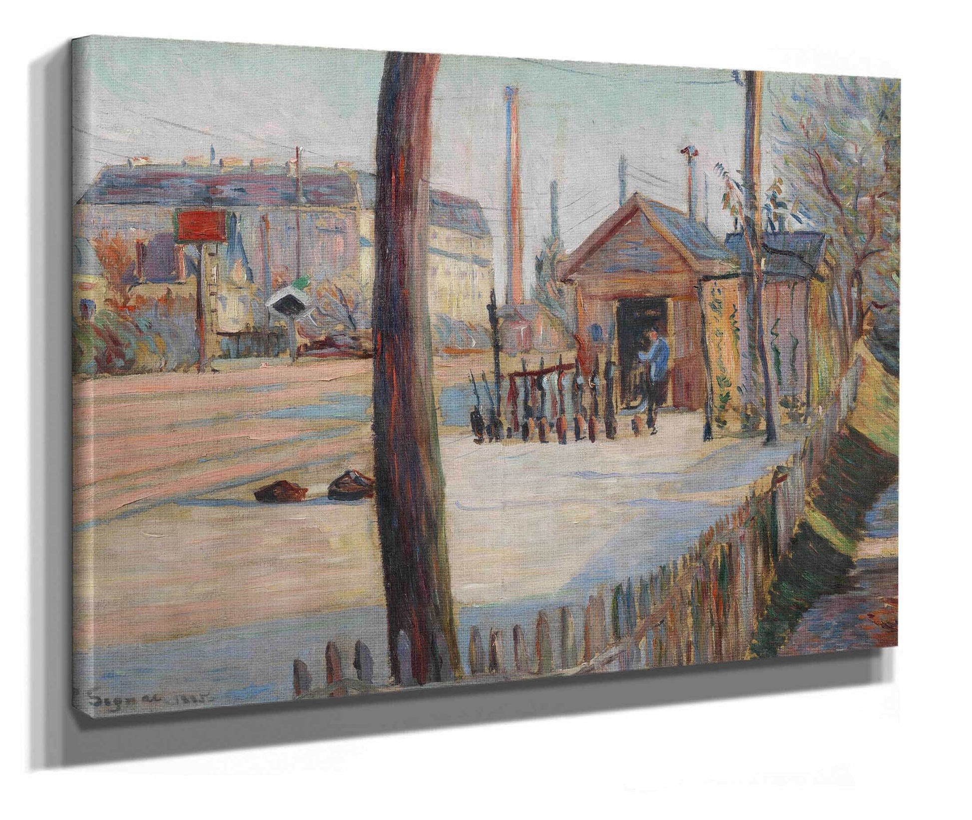 Railway Junction Near Bois Colombes by Paul Signac
