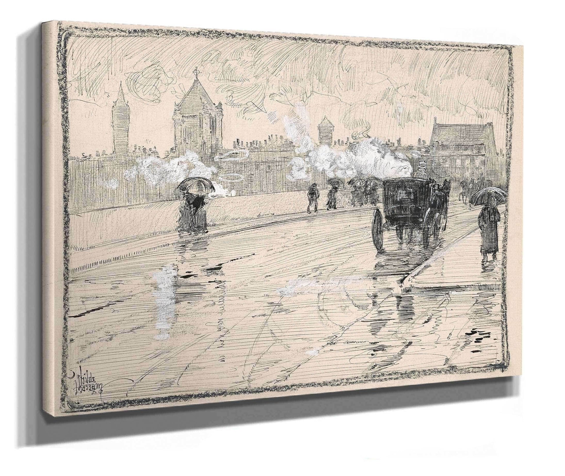 Rainy Day Boston by Childe Hassam