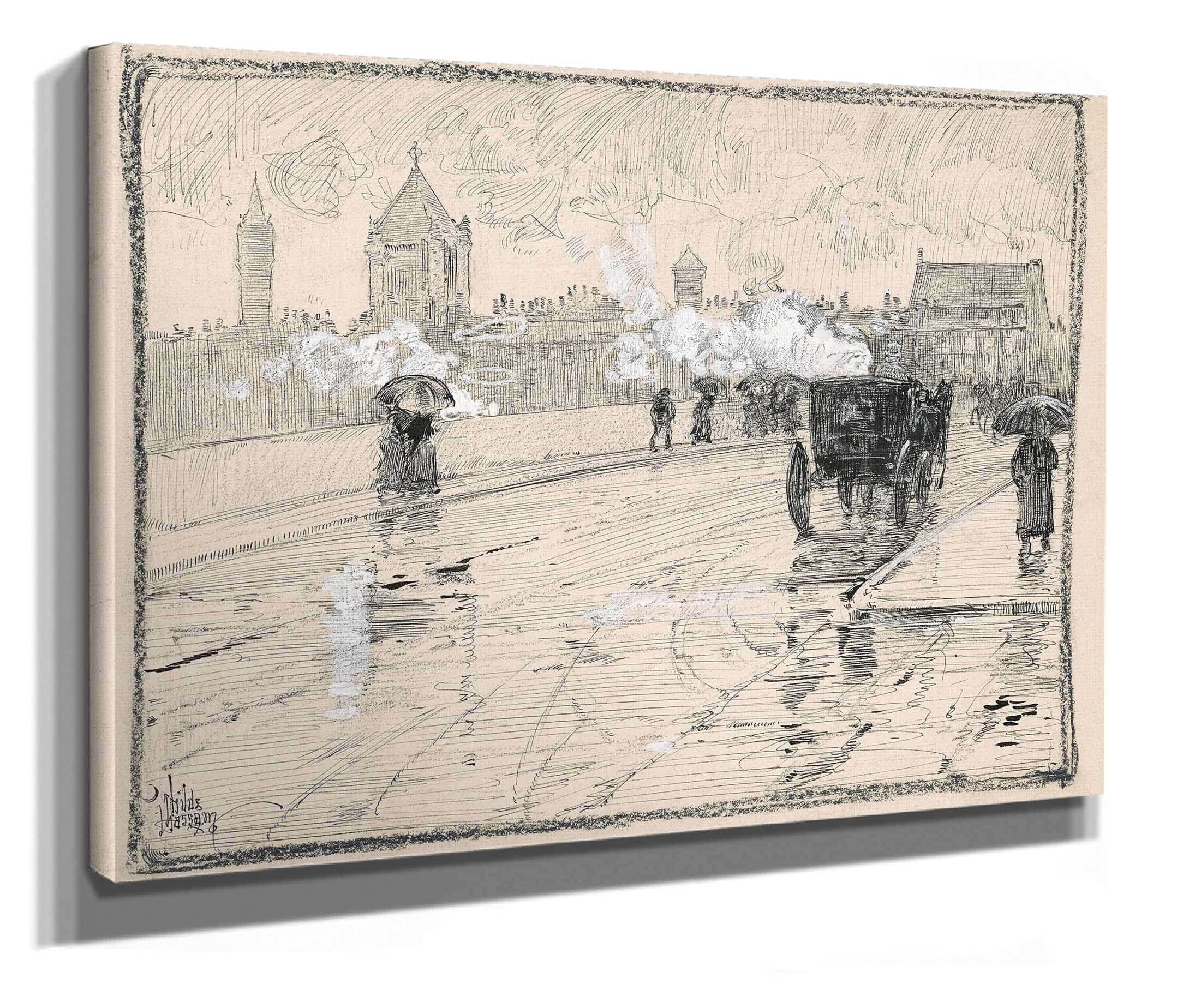 Rainy Day Boston by Childe Hassam