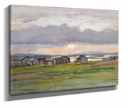 Rakennuksia Rannalla Muonio by Eero Jarnefelt