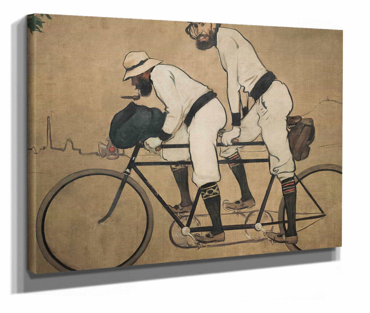 Ramon Casas And Pere Romeu On A Tandem by Ramon Casas