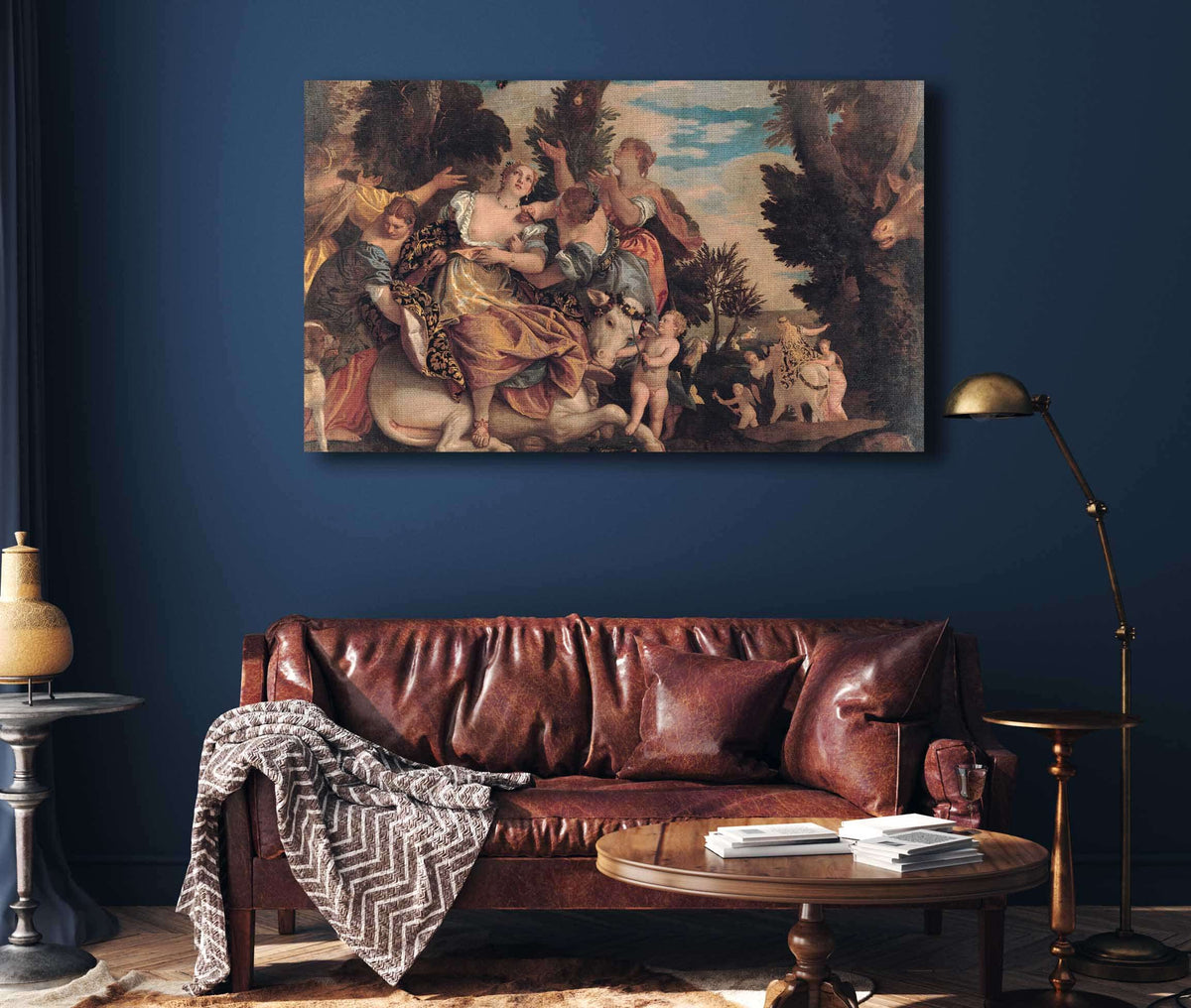 Rape Of Europa Between And by Paolo Veronese