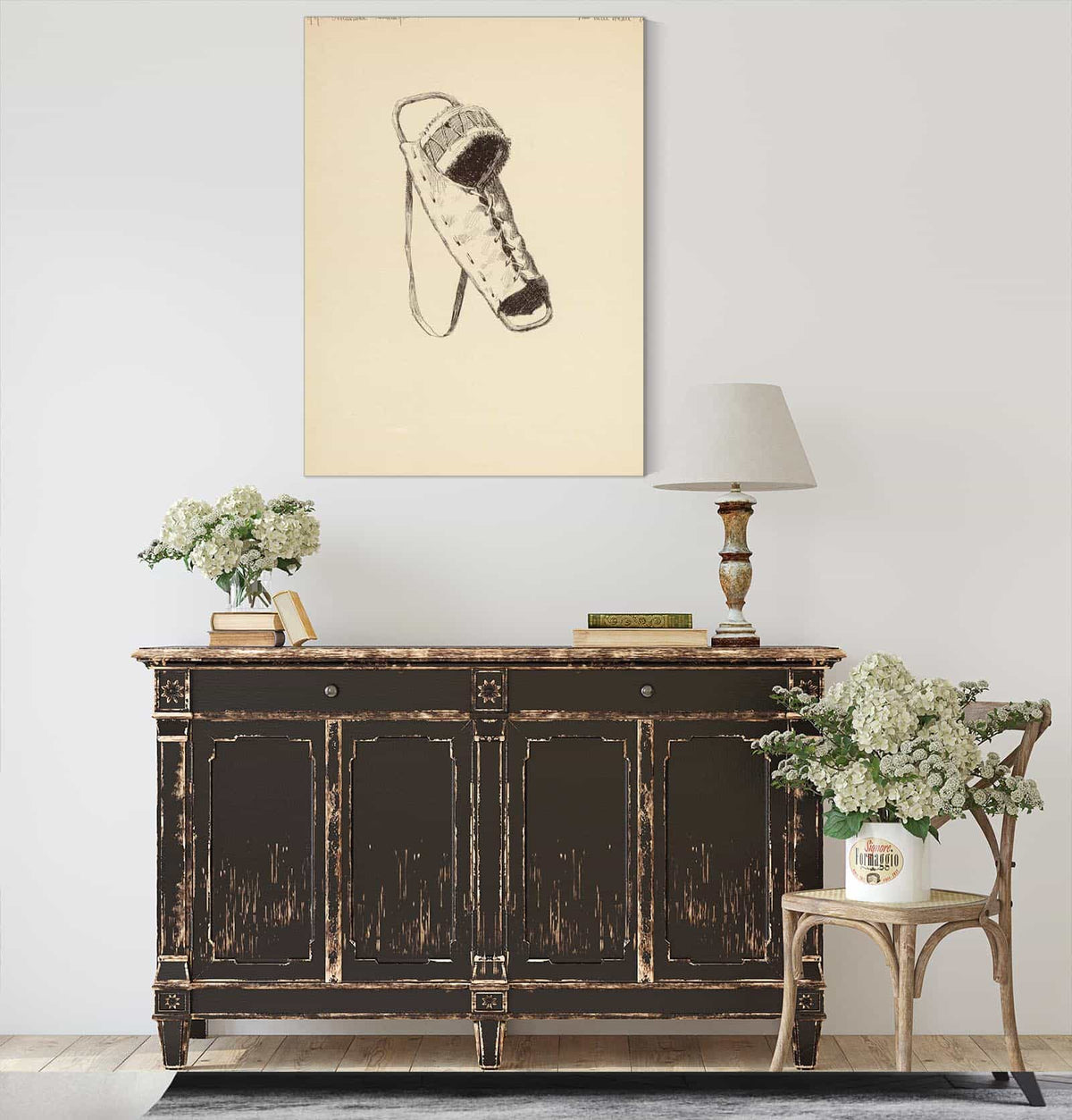 Rawhide Cradle Apache Illustration From The Song Of Hiawatha by Frederic Remington