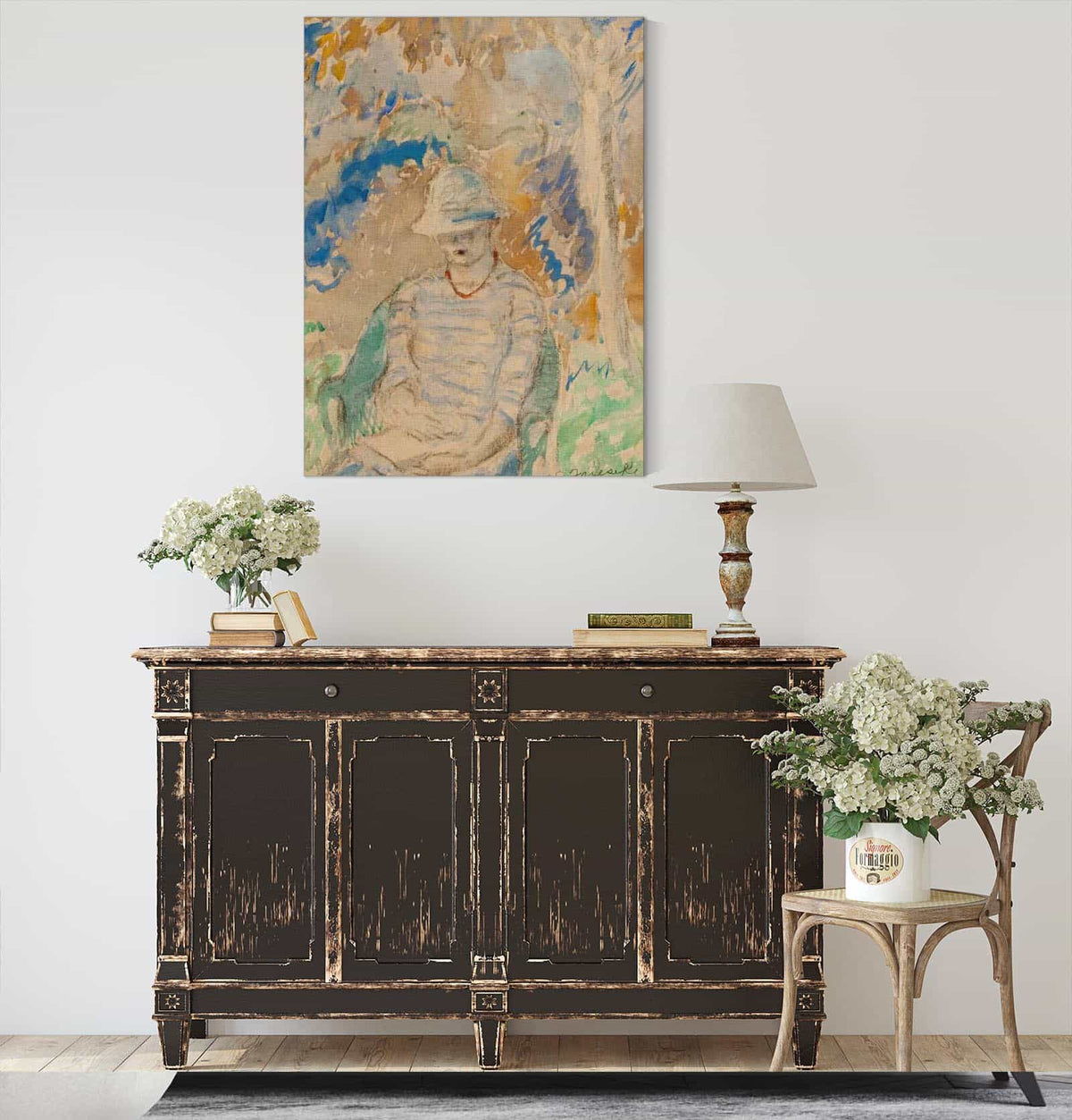 Reading In The Garden by Frederick Carl Frieseke