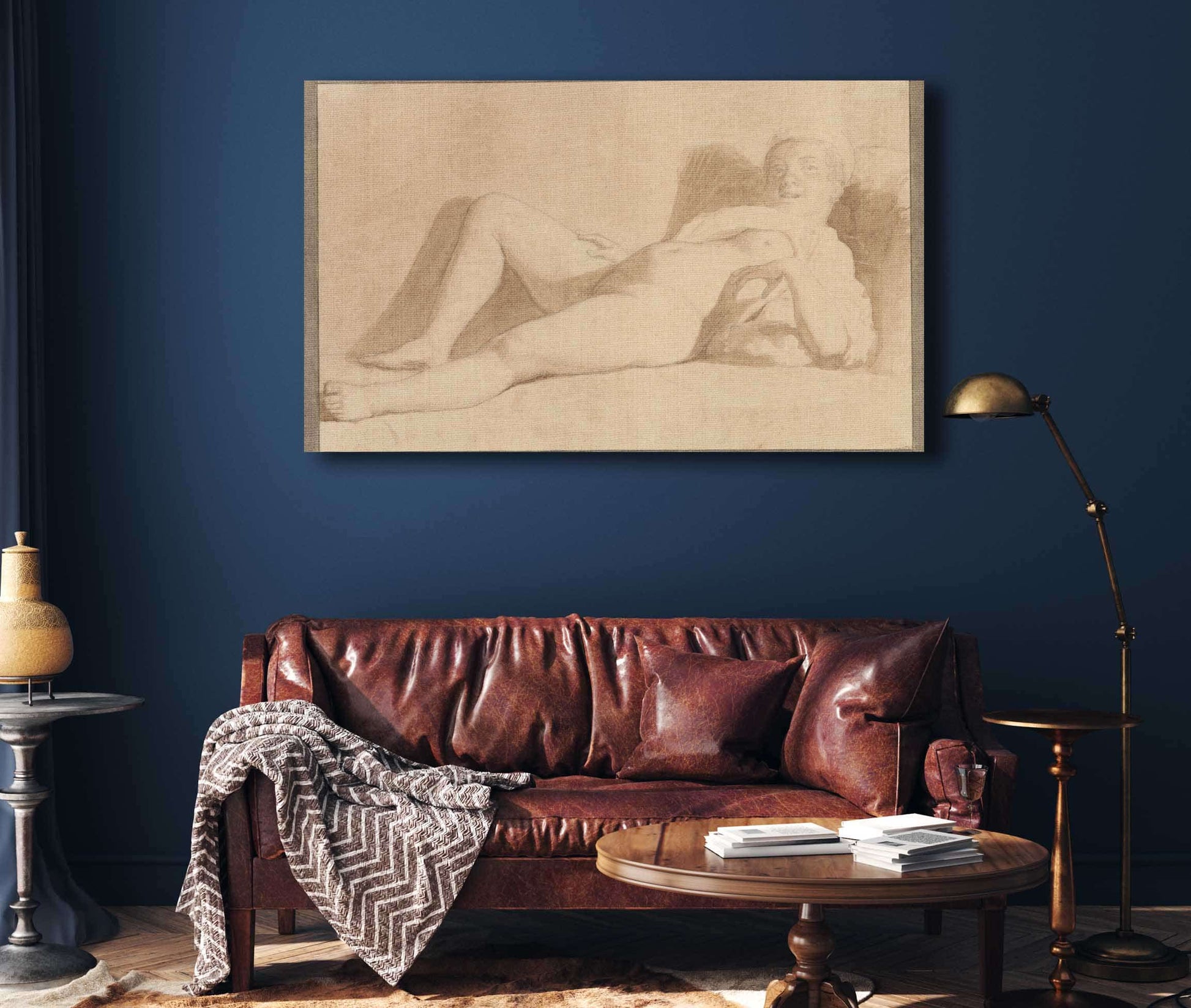Reclining Female Nude by Christoffer Wilhelm Eckersberg