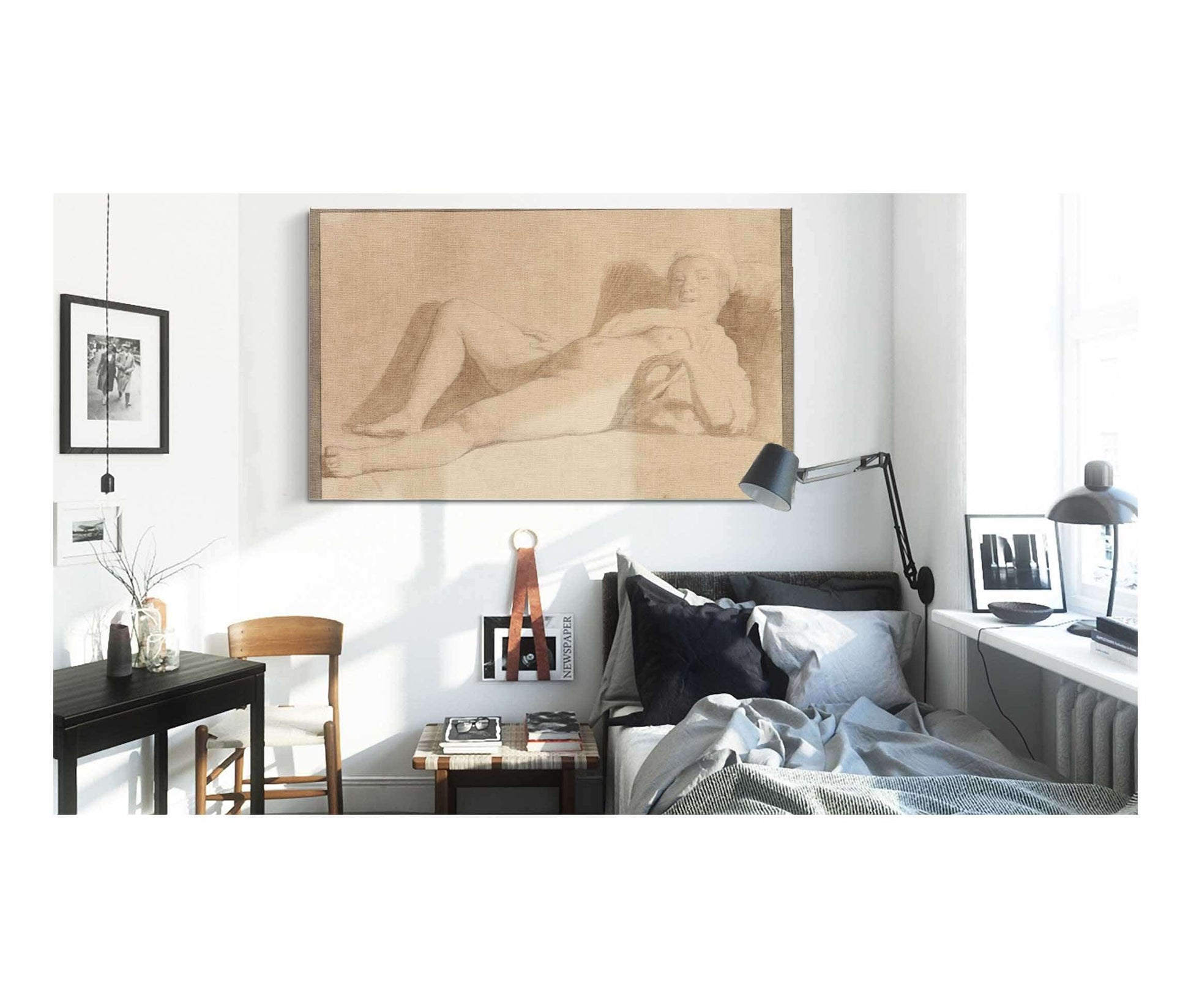 Reclining Female Nude by Christoffer Wilhelm Eckersberg