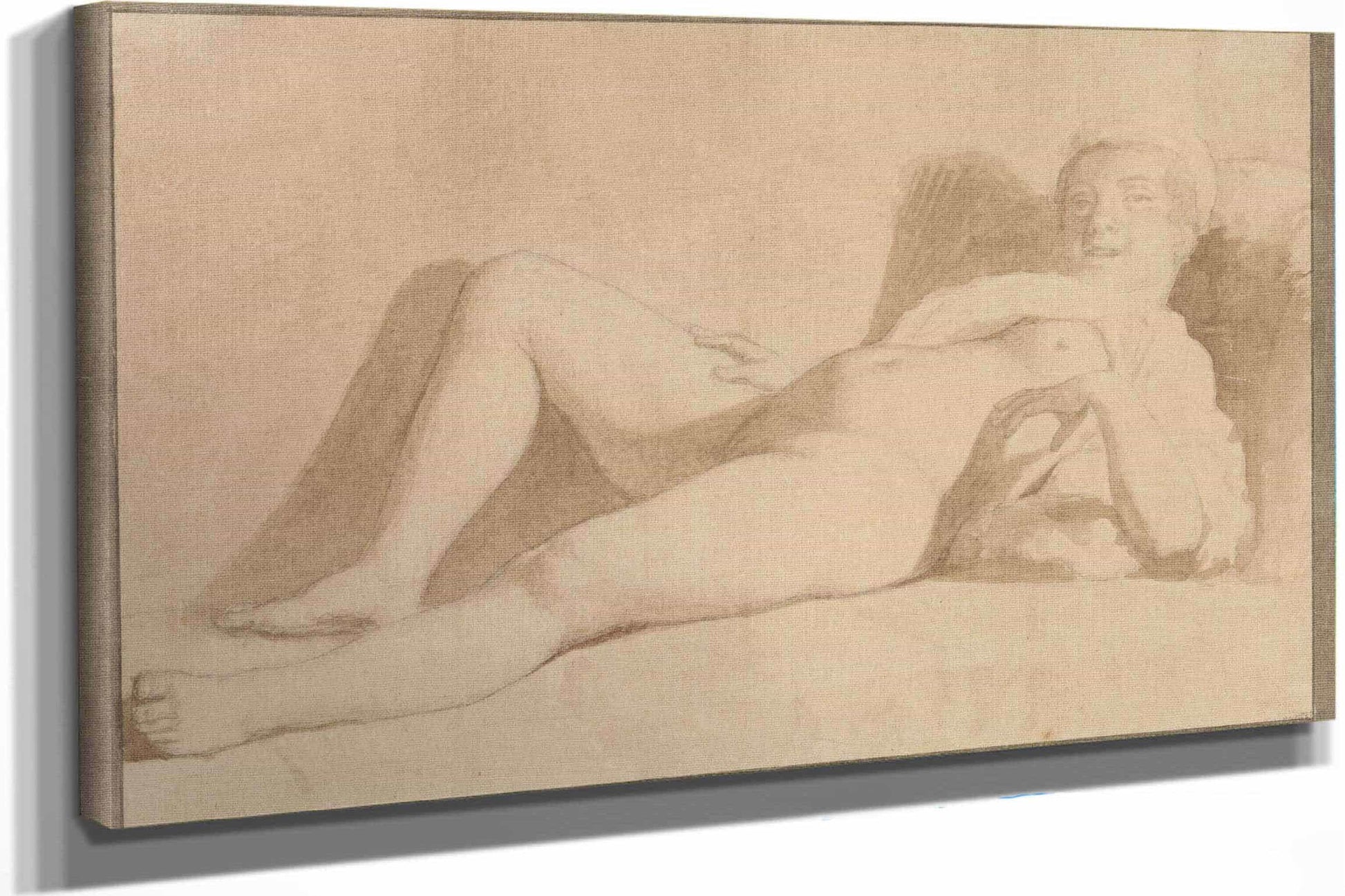 Reclining Female Nude by Christoffer Wilhelm Eckersberg