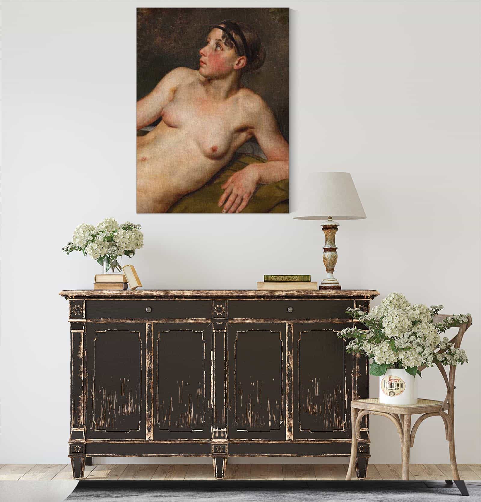Reclining Female Nude by Christoffer Wilhelm Eckersberg